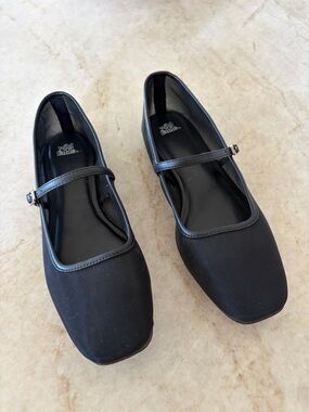 wild fable Black Mary Jane Square-Toe Flats